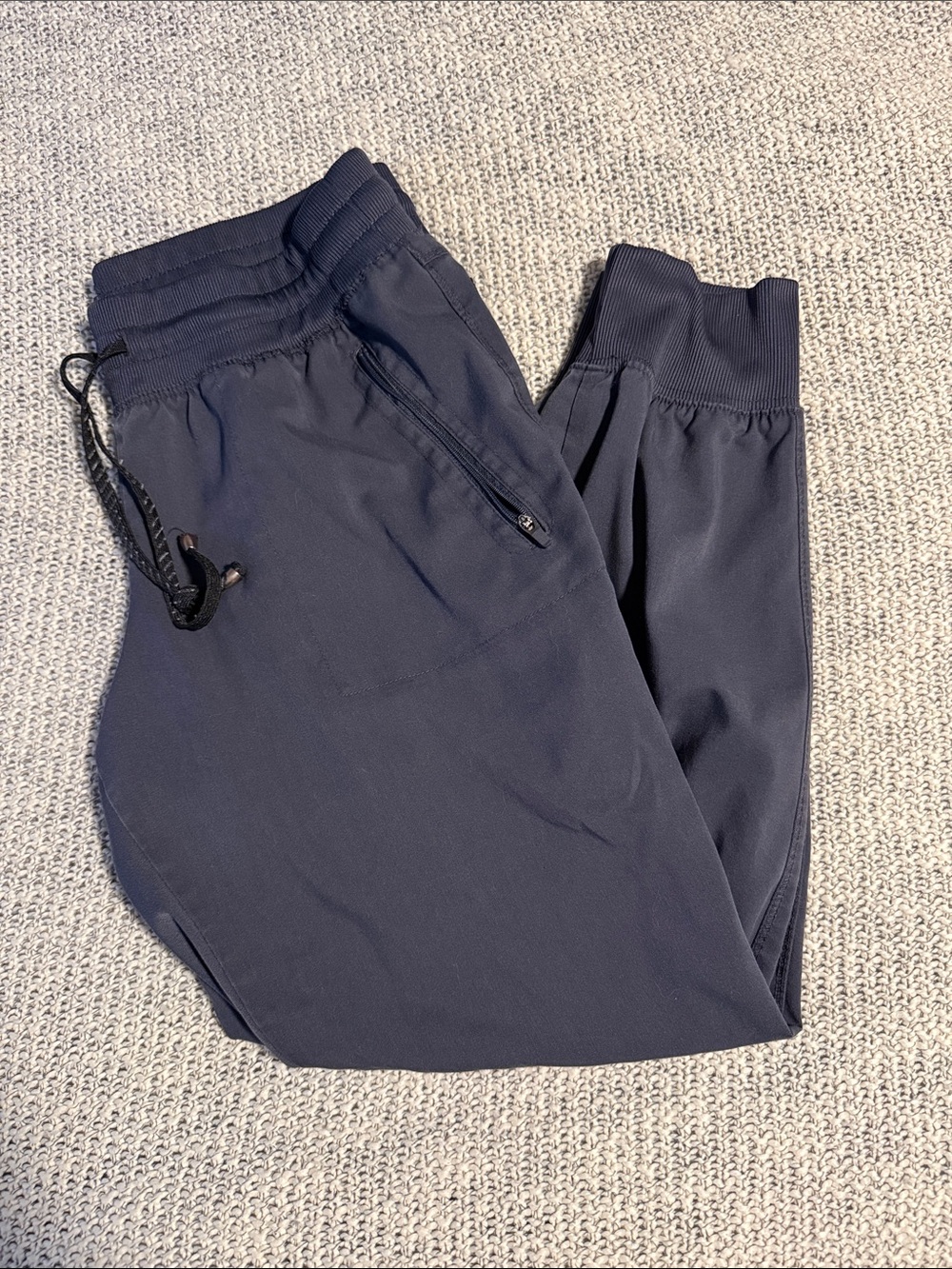 Grey's Anatomy Women’s Steel Gray Jogger Pants with Zip Pocket